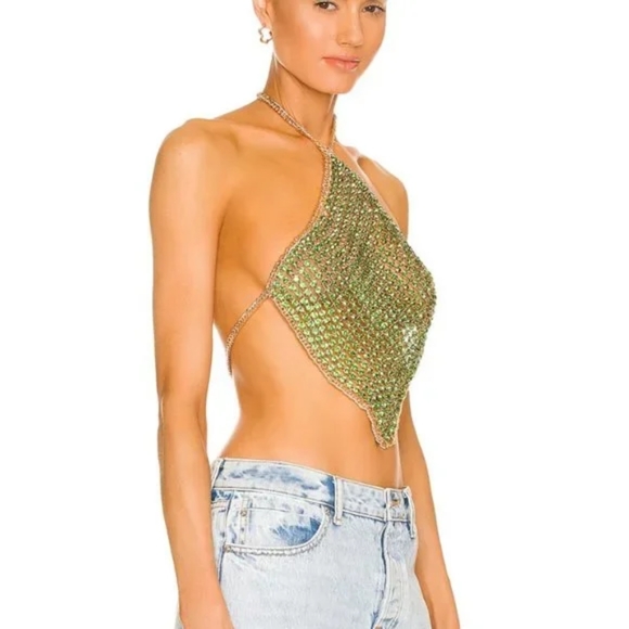 h:ours Oaklyn Top in Green - Picture 2 of 4